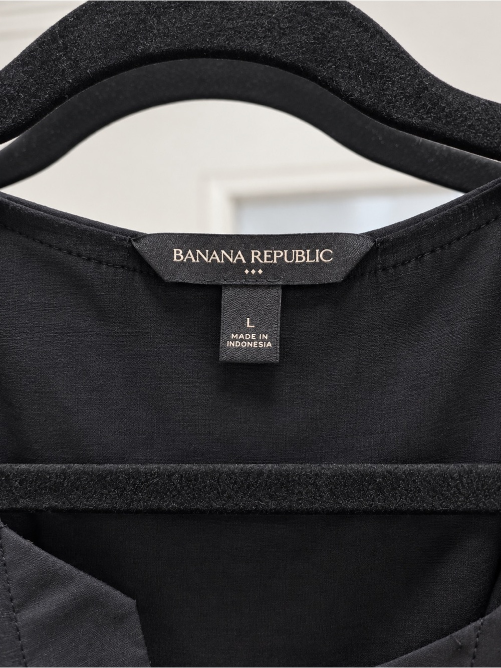 Banana Republic Black Puff-Sleeve Belted Wrap Midi Dress Size L - Picture 1 of 4